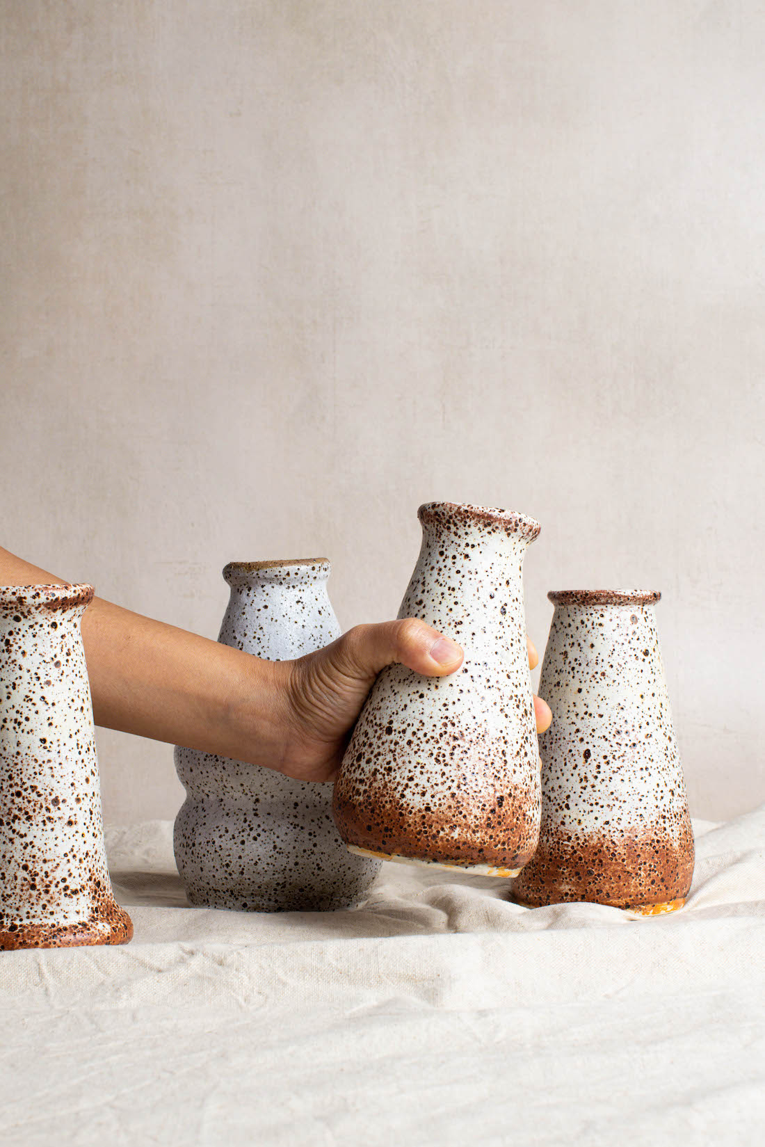 Airr Made Ceramics collection of vases