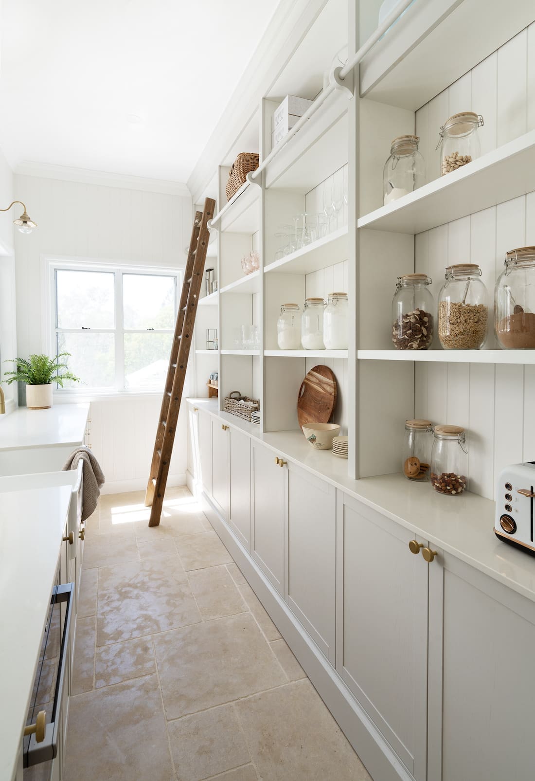 Front Porch Brookfield home - pantry with ladder