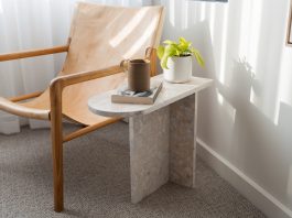 DIY terrazzo side table