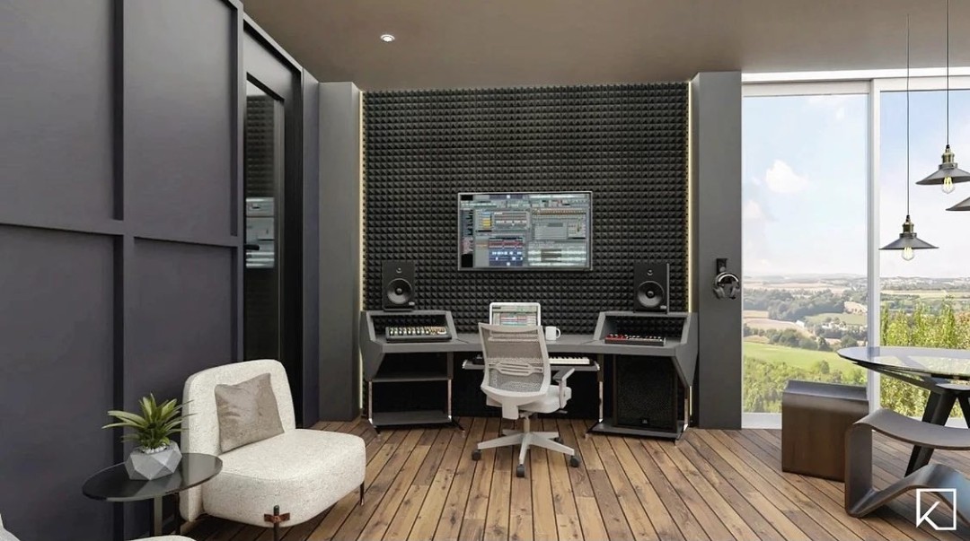 Music producing studio with a view