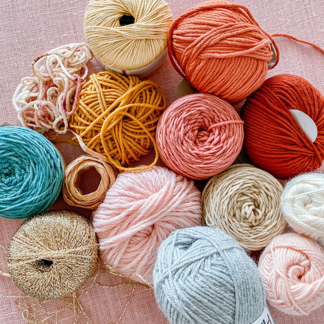 Collection of yarn for Pi Williams