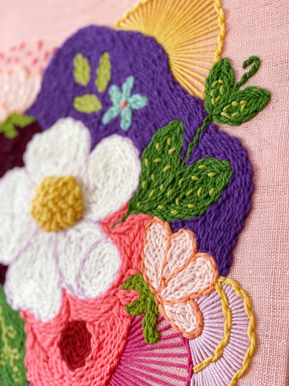 Floral tapestry art by Pi Williams