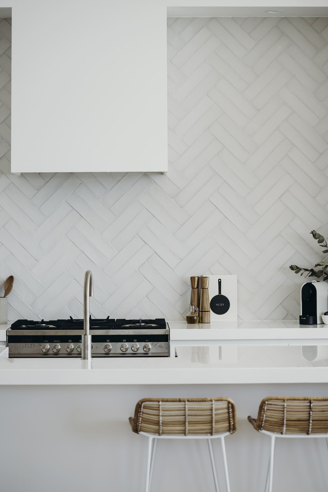 double herringbone splashback