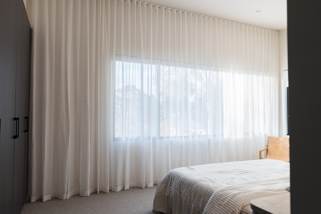 sheer bedroom curtains