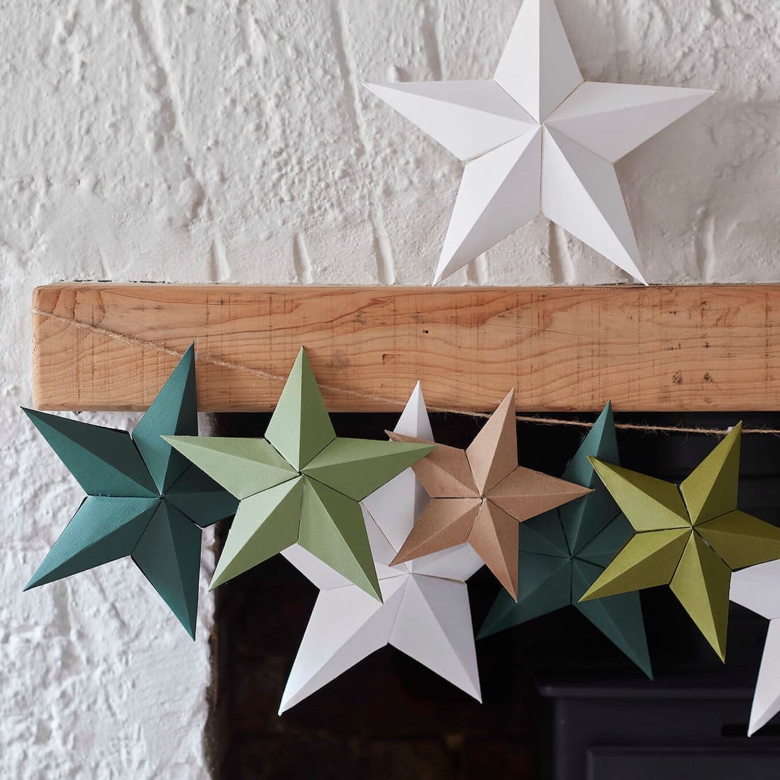 star garland_sustainable christmas decor