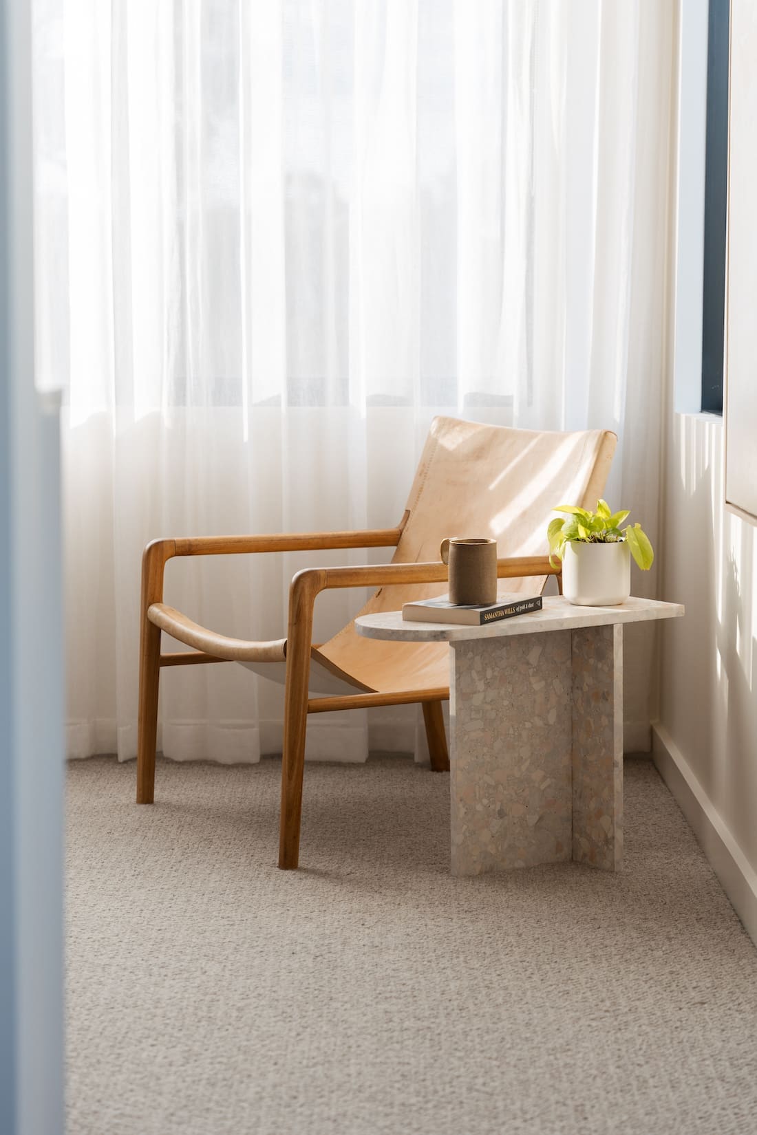 terrazzo side table