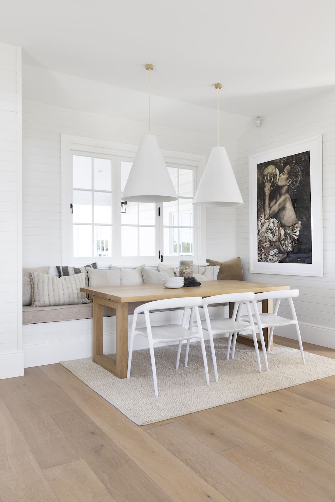 Dining nook with built in bench seat