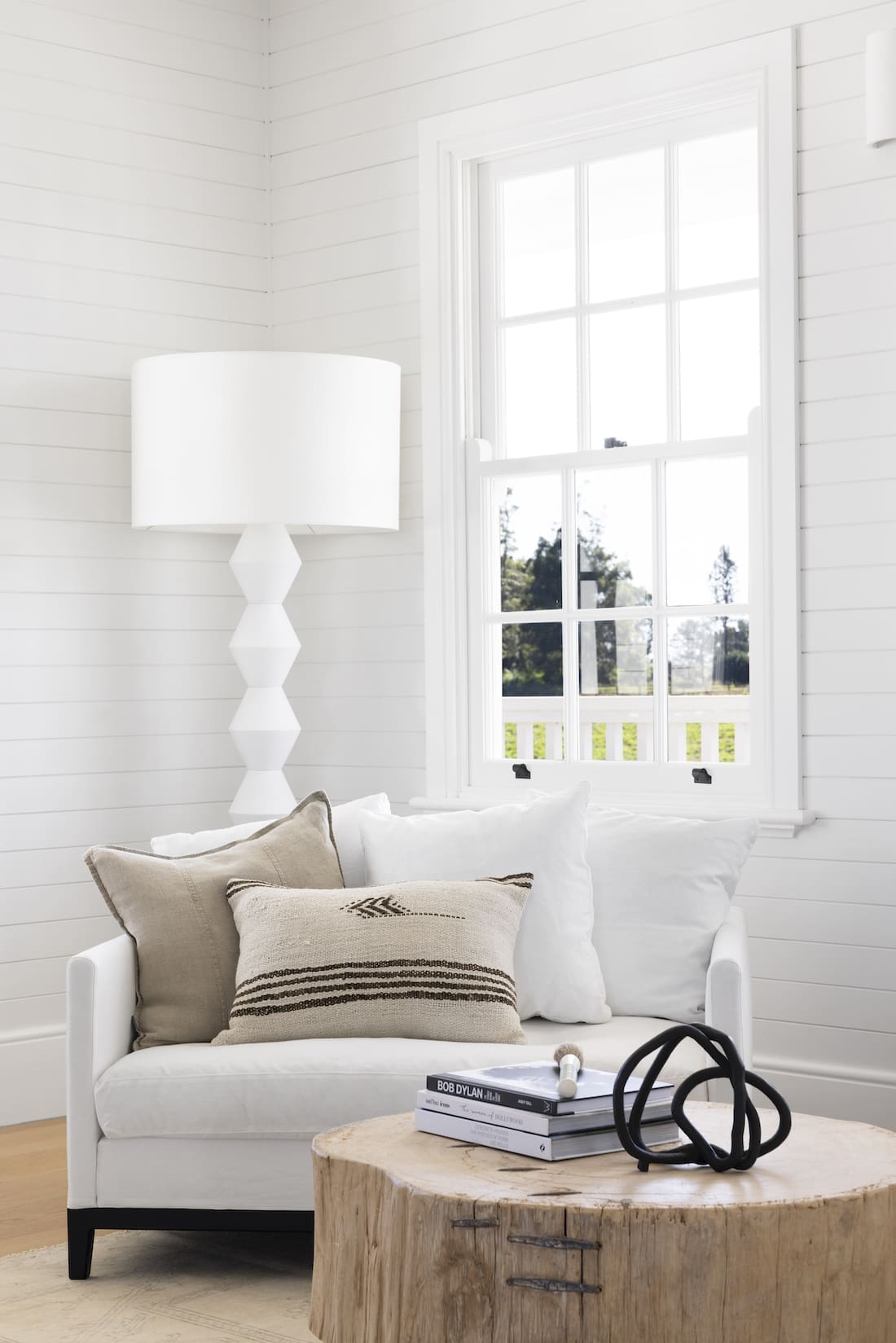 Seating nook by window