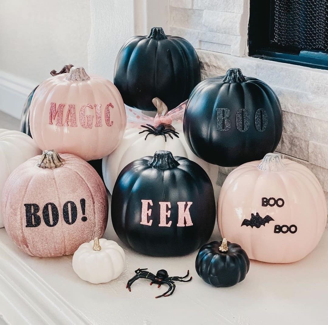 Painted pumpkins