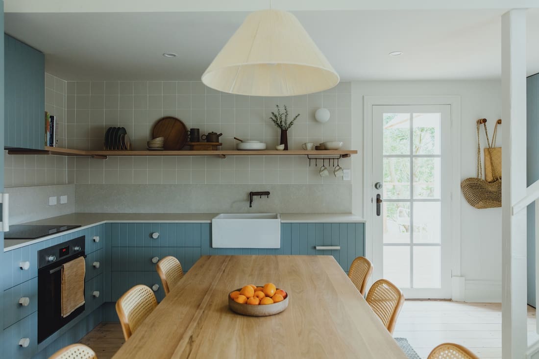 blue kitchen design