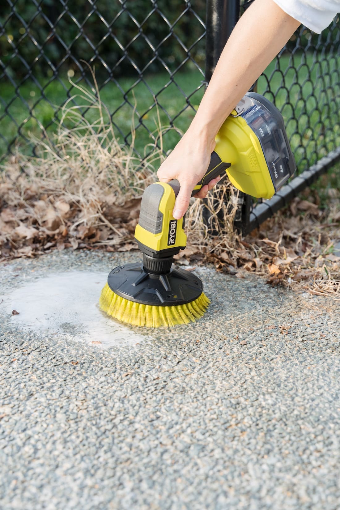 driveway and white vinegar hack