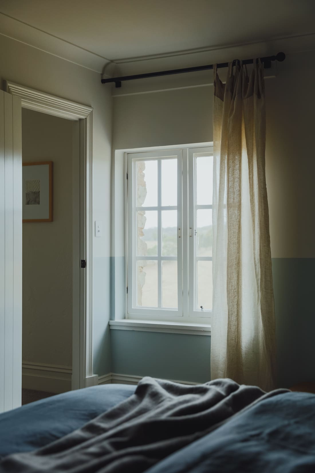 renovated sandstone house windows