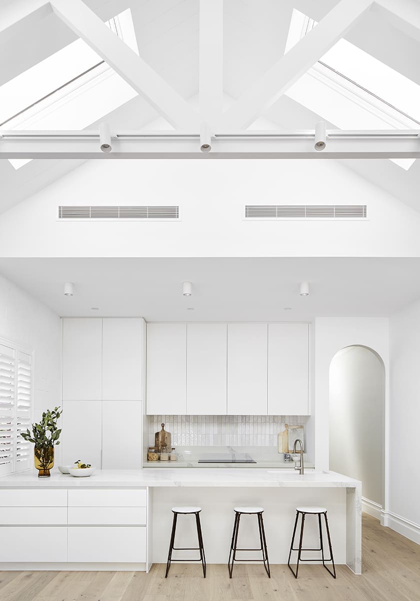 white kitchen joinery