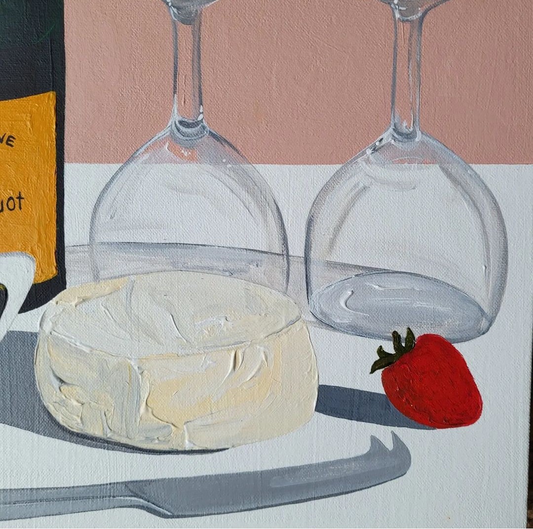 Camenbert cheese artwork by Jessie Feitosa