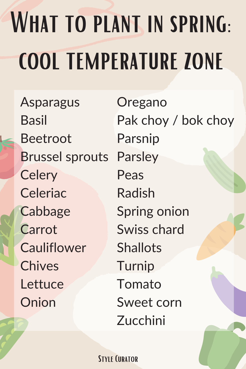 What to plant in spring in Australia - cool climate zone