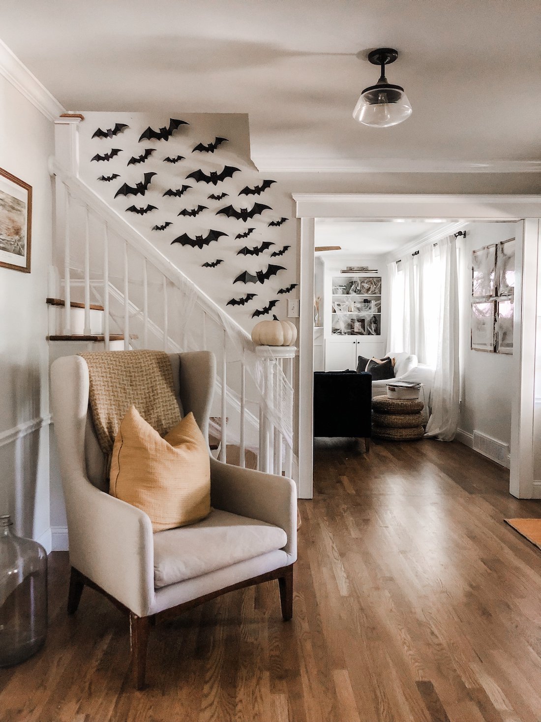 indoor bat decor _ Halloween home styling guide