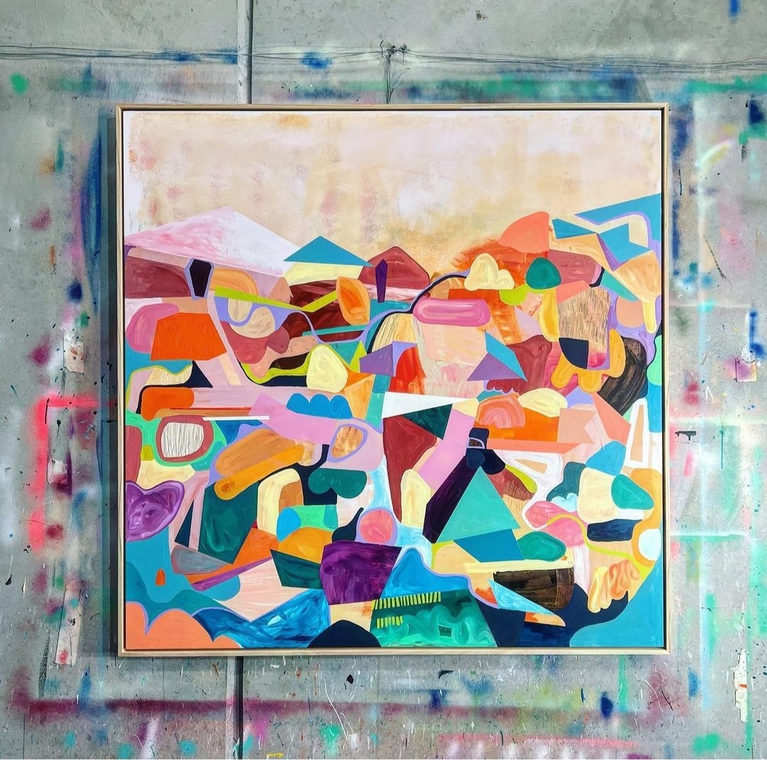 vibrant multicoloured artworks _ vibrant contemporary artists