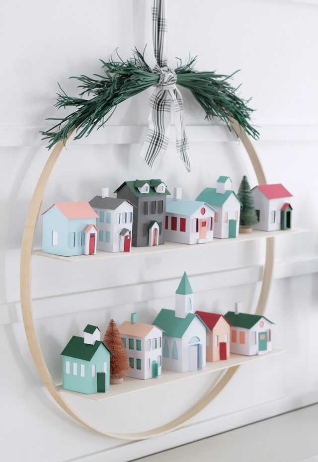 Christmas hoop wreath _ Christmas DIY ideas