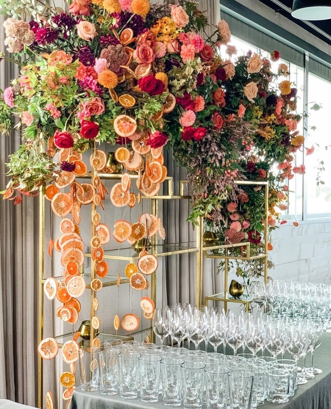 dried orange hanging