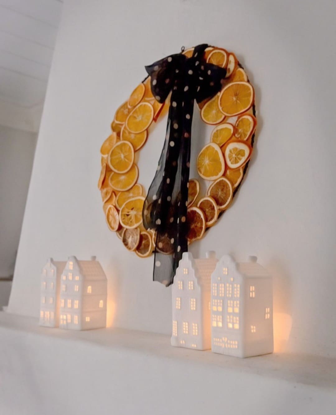 orange slice wreath