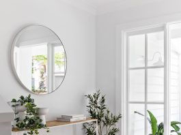 White hallway styling