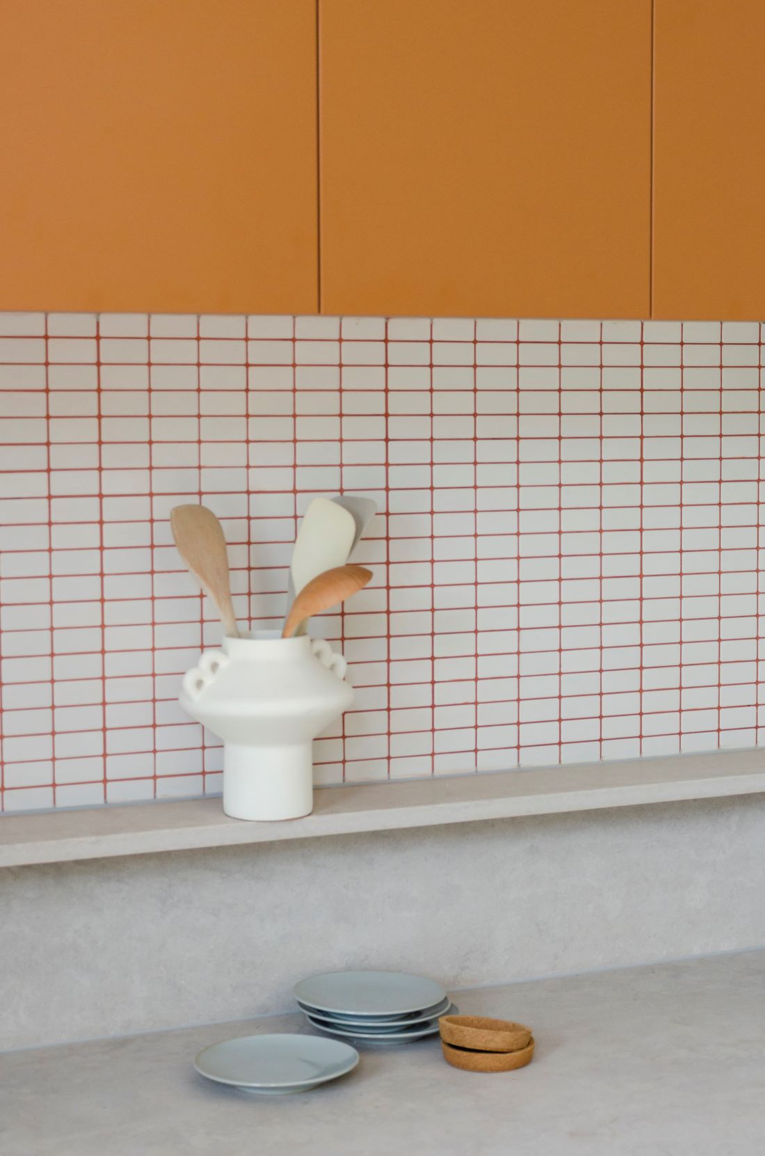 coloured kitchen grout