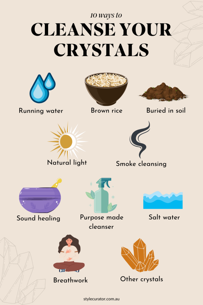 How to cleanse crystals, recharge and set intentions | Style Curator