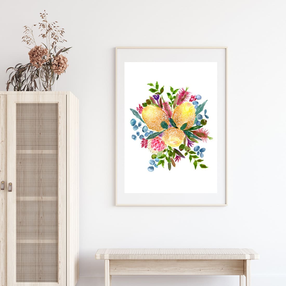 floral watercolour artwork _ contemporary watercolour artist