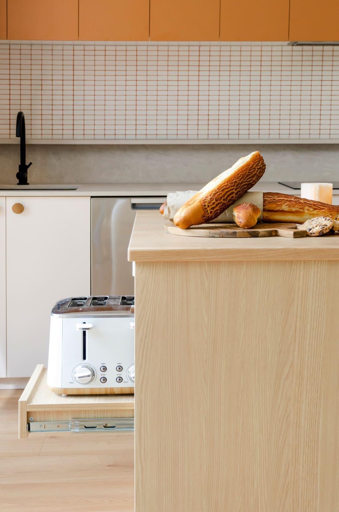 kitchen bench with storage