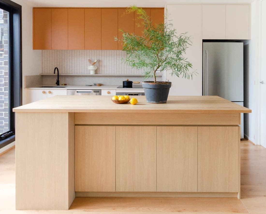 timber kitchen island