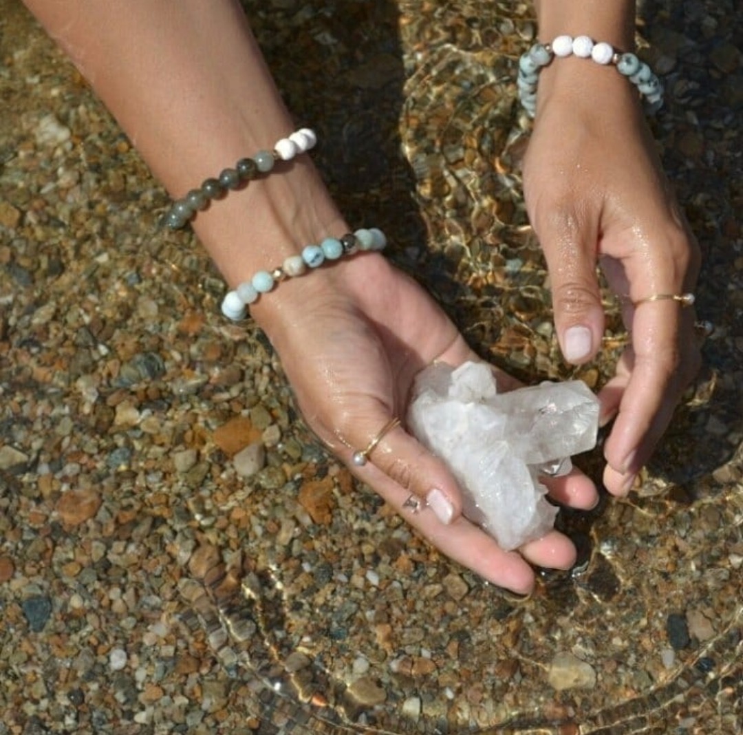water crystal cleansing