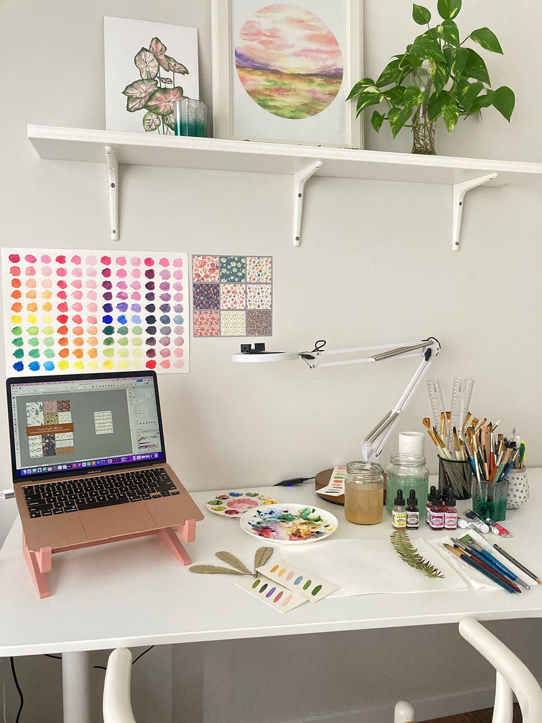 watercolour artist studio