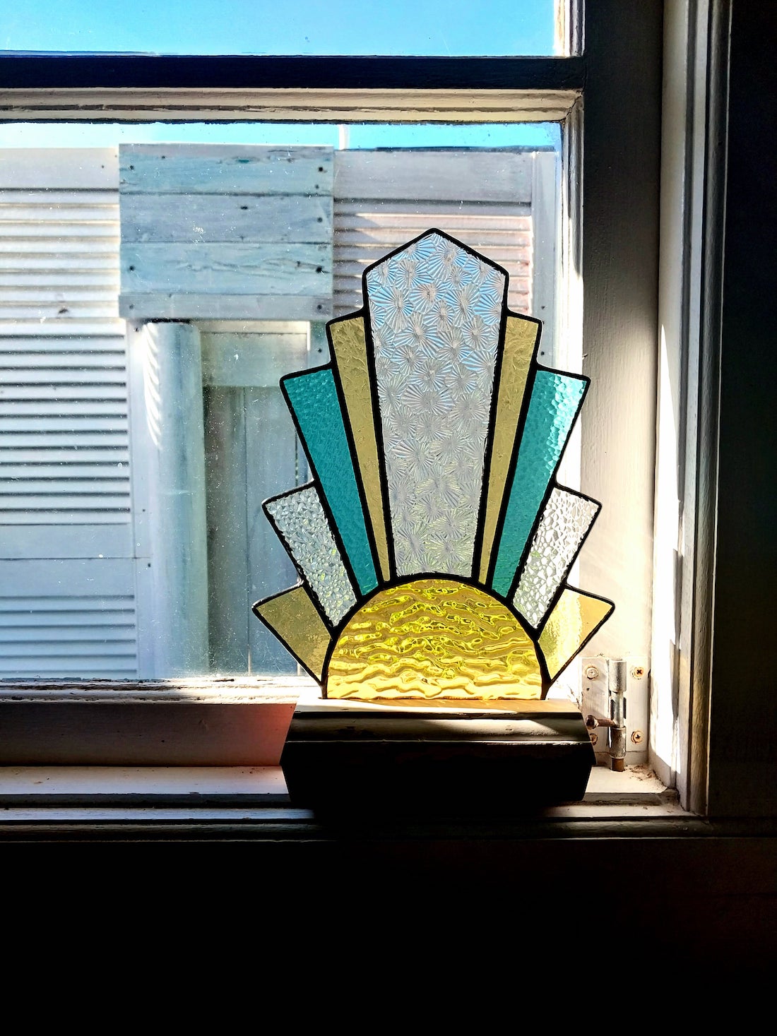 Stained glass art sun catcher artwork