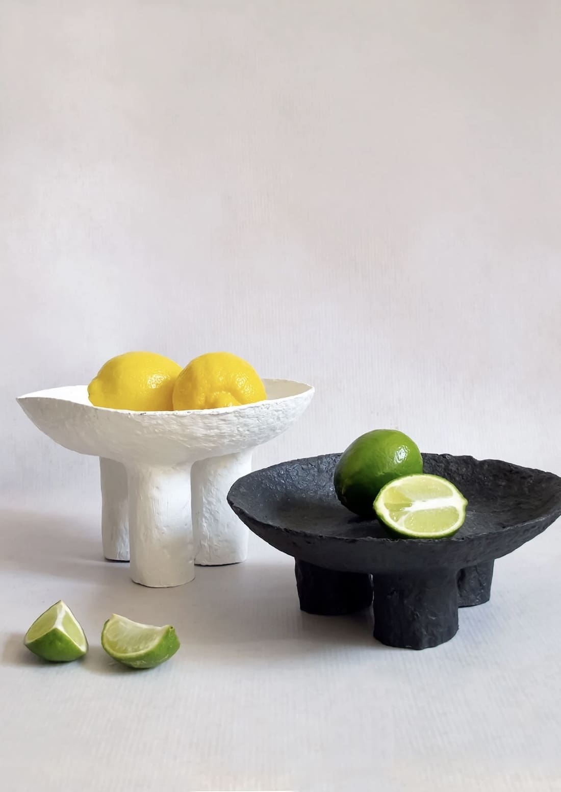 Paper mache fruit bowls