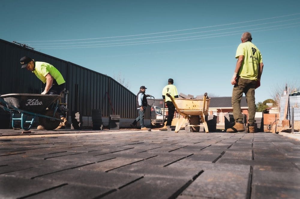 Paving SA on site