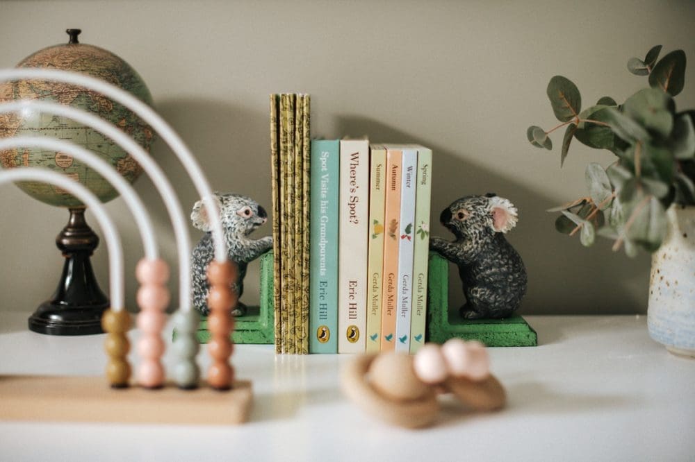 Cute koala bookends