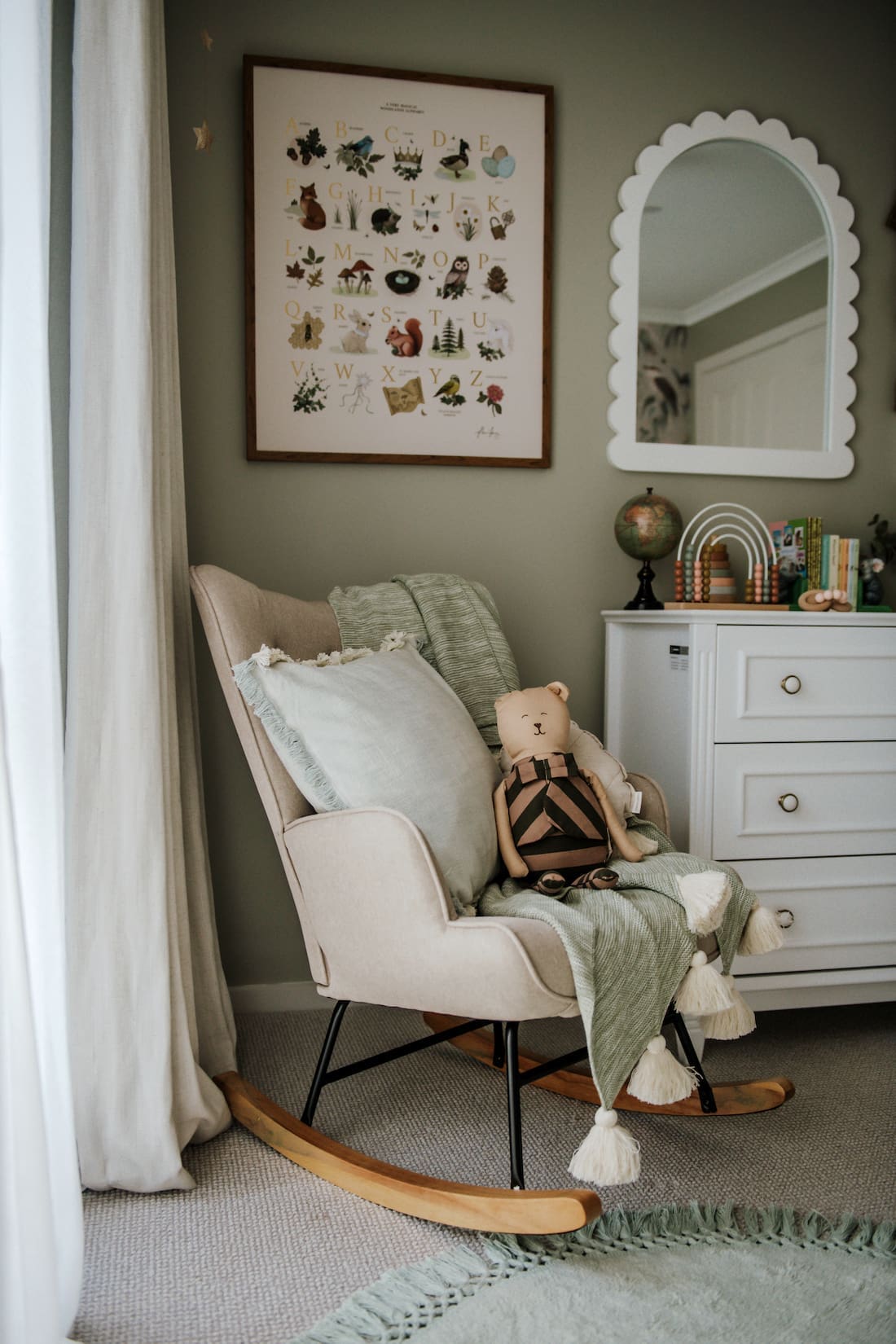 Feeding chair in nursery