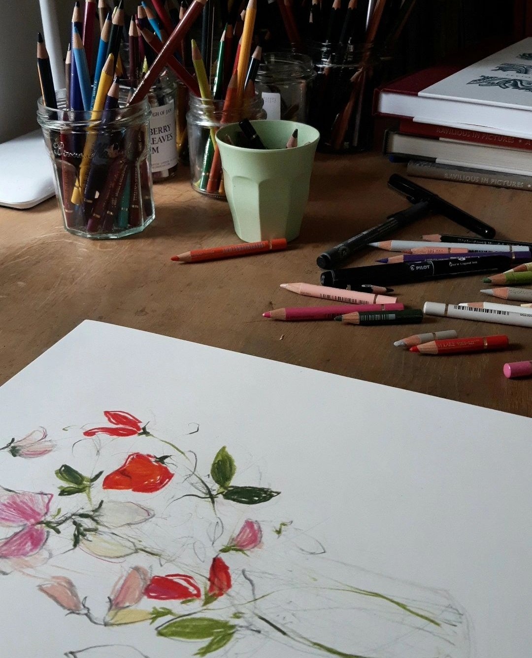 Floral illustrations by Claudia Lowry