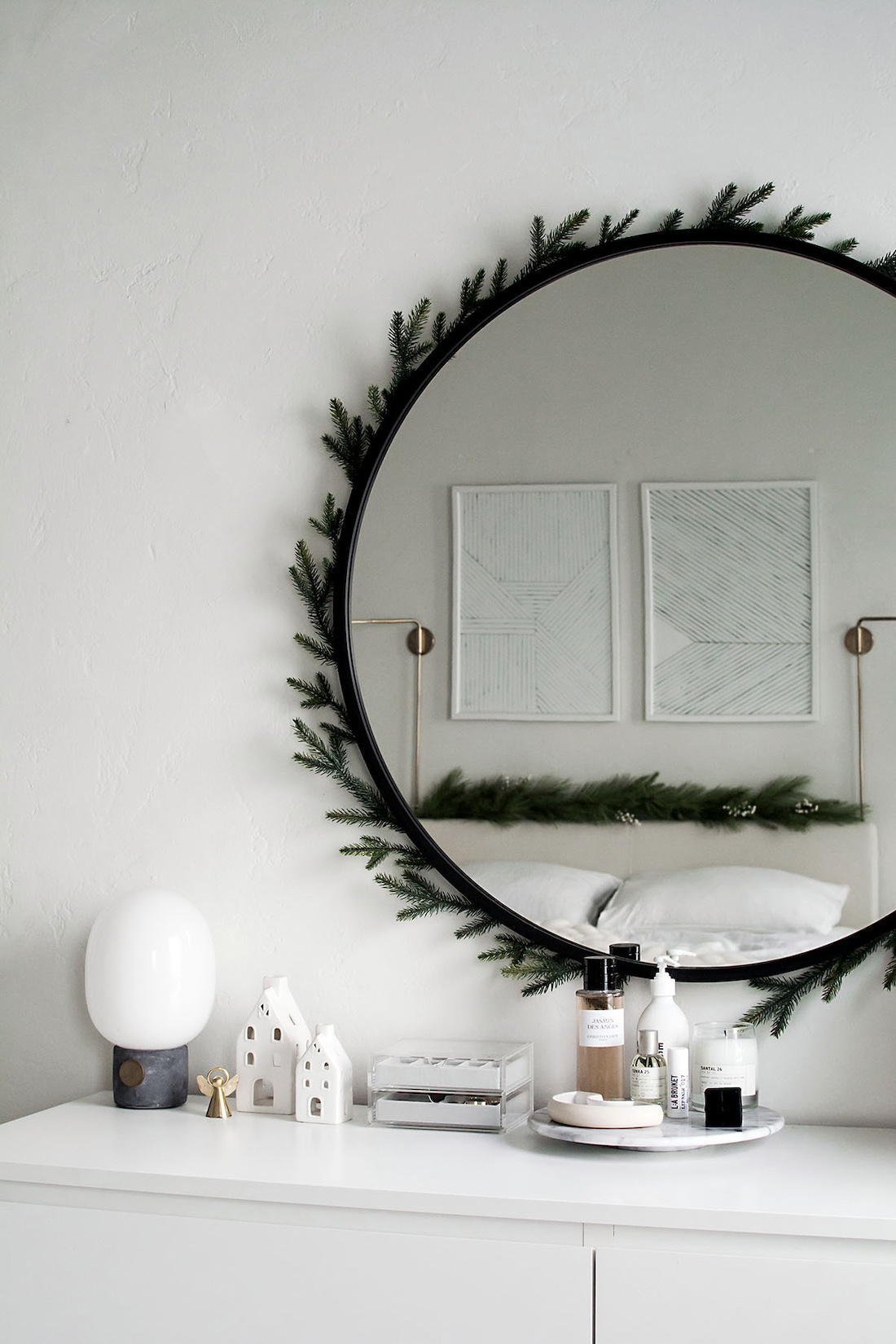 Christmas mirror