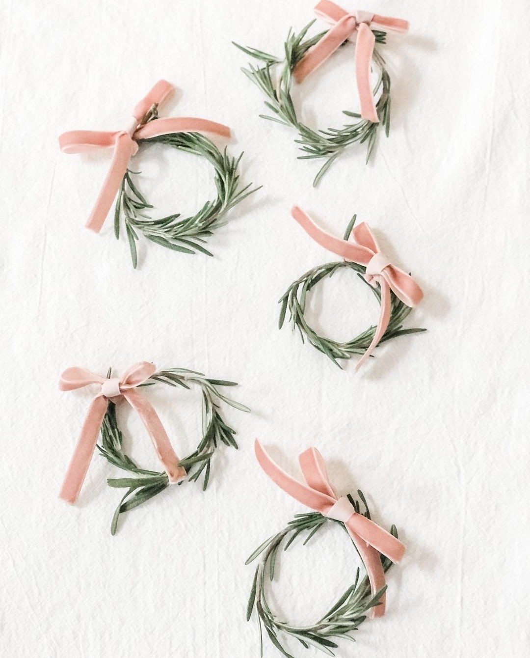 Rosemary napkin rings