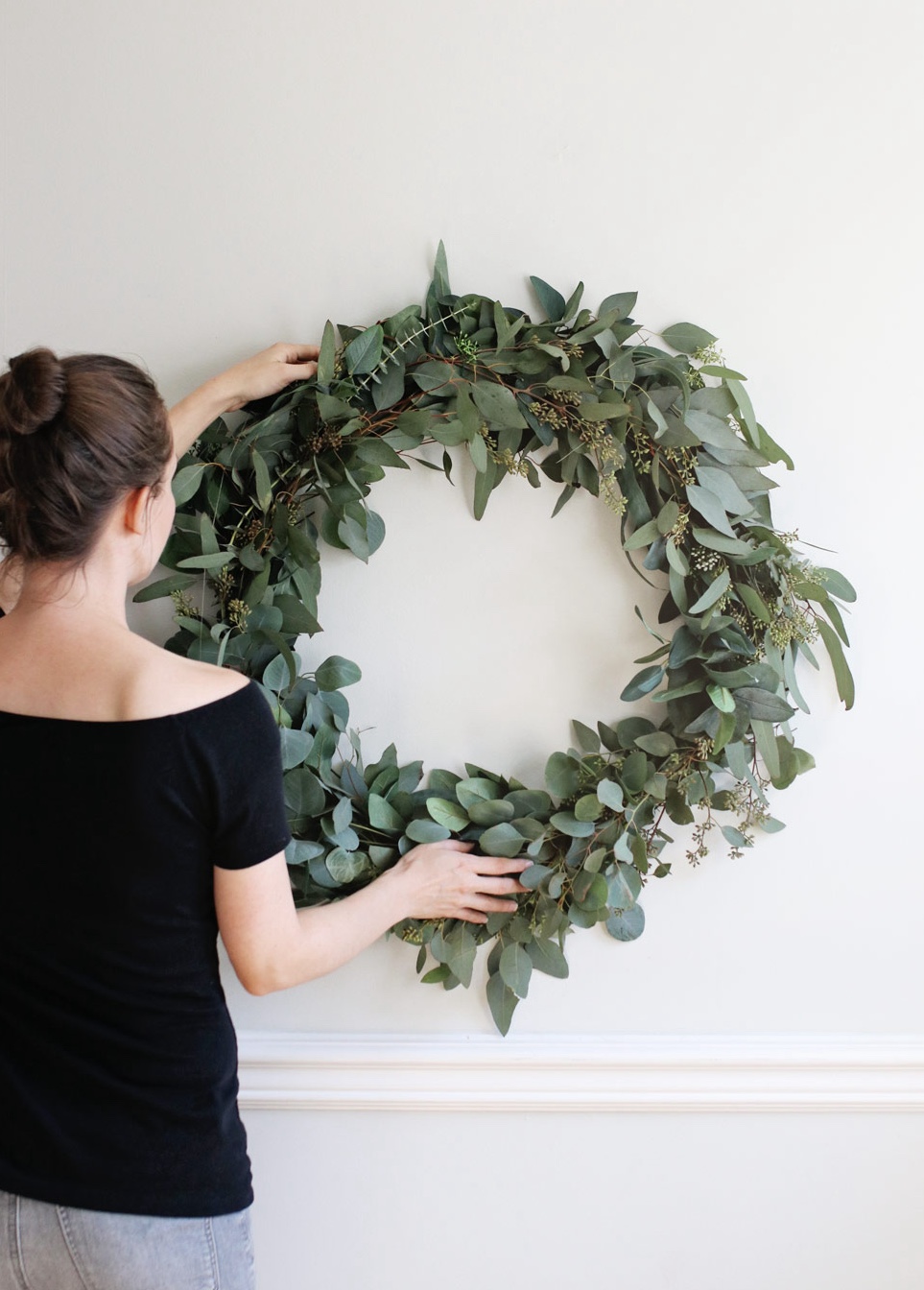 Eucalyptus wreath for Christmas