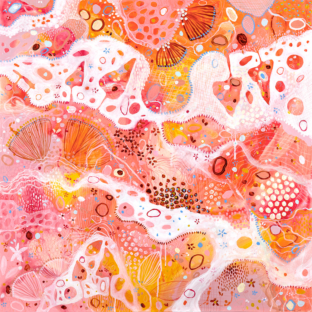 Alexandra Strong Art pink abstract art