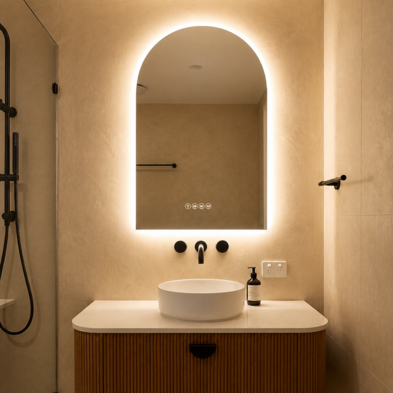 Arcadia arch bathroom mirror Australia