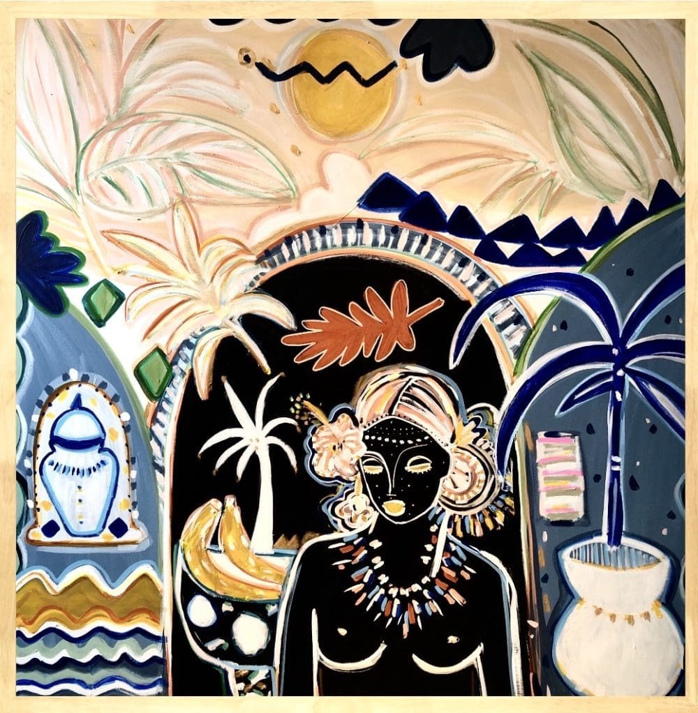 Maree Nic Art black and neutral art with female form