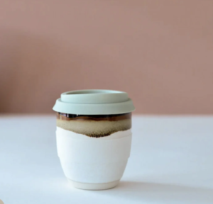 Ceramic reusable coffee cup