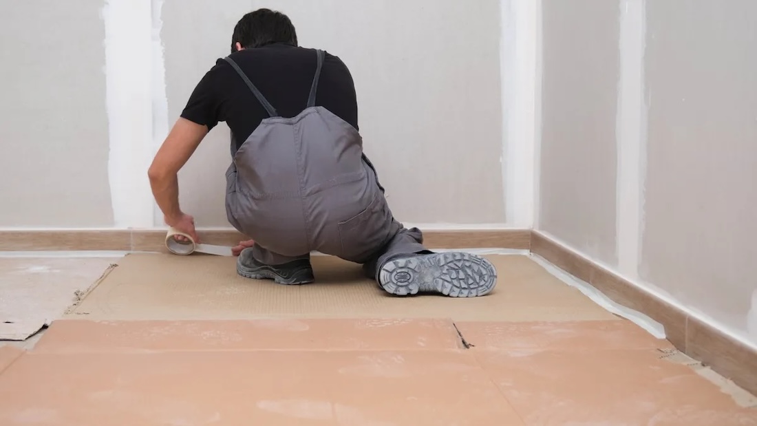 Use cardboard when painting to protect flooring
