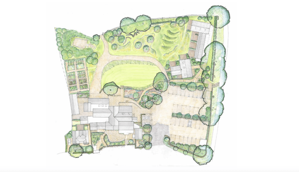 Example of landscape design