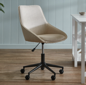 Cream minimalist office chair