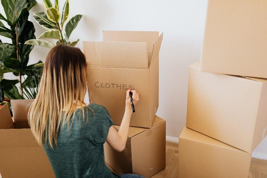 Label boxes to make moving easier