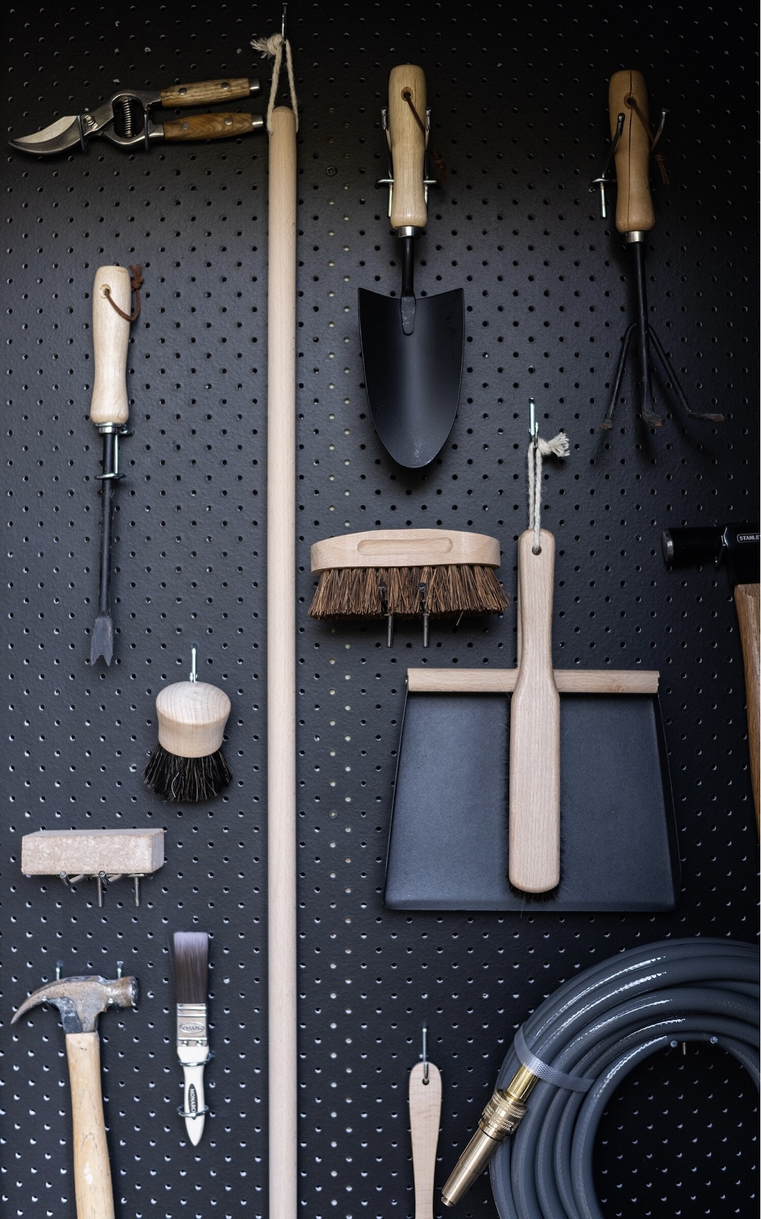 Pegboard to organise tools